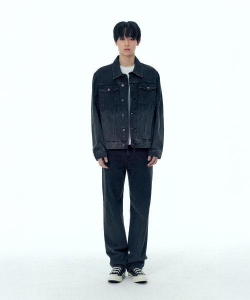 PLAC(プラック)の「グラデーション TYPE-3 デニムジャケット グレー(デニムジャケット・メンズ・その他・MEDIUM/LARGE/X-LARGE)」の5枚目の写真