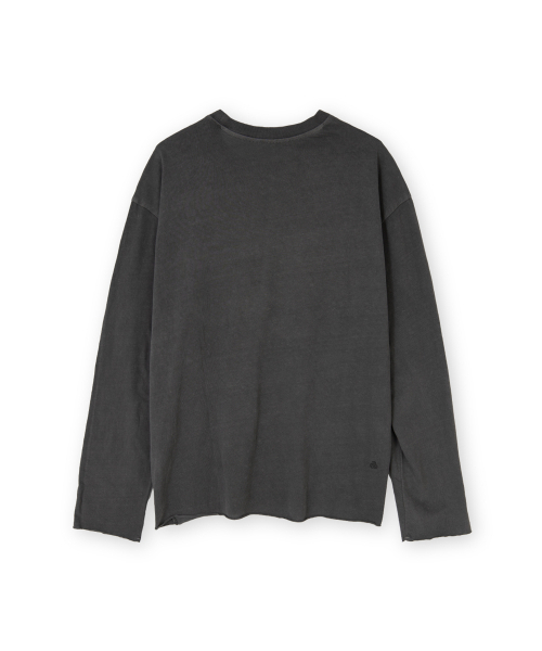 BROWNYARD BALANCE(ブラウンヤード・バランス)の「ボストンウエストカットロングスリーブ、ウォッシュドブラック(Tシャツ/カットソー・メンズ・その他・4/3)」の2枚目の写真
