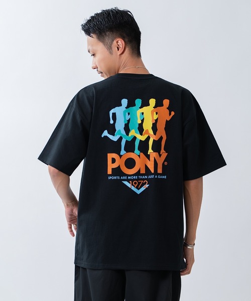 PONY(ポニー)の「【PONY】別注 プリント 半袖Tシャツ(Tシャツ/カットソー・メンズ・ブラック/ホワイト/ホワイト系/アイボリー/アイボリー系2/アイボリー系/ライトグレー系1/ブラック系2/ブラック系1/ブラック系/ホワイト系2/ホワイト系1・SMALL/MEDIUM/X-LARGE/LARGE)」の8枚目の写真