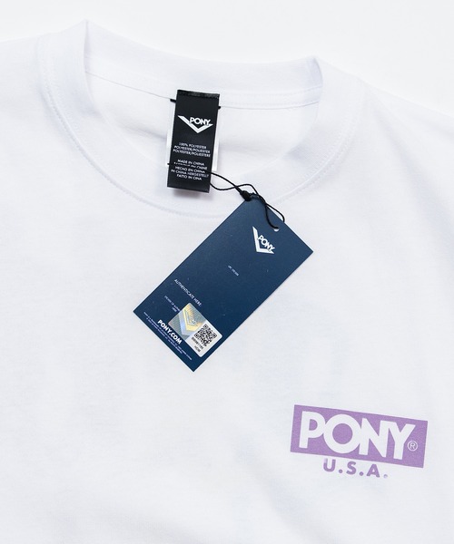 PONY(ポニー)の「【PONY】別注 プリント 半袖Tシャツ(Tシャツ/カットソー・メンズ・ブラック/ホワイト/ホワイト系/アイボリー/アイボリー系2/アイボリー系/ライトグレー系1/ブラック系2/ブラック系1/ブラック系/ホワイト系2/ホワイト系1・SMALL/MEDIUM/X-LARGE/LARGE)」の22枚目の写真