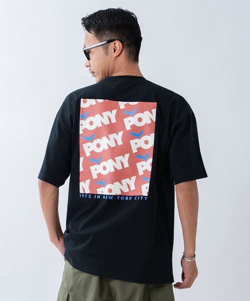 PONY(ポニー)の「【PONY】別注 プリント 半袖Tシャツ(Tシャツ/カットソー・メンズ・ブラック/ホワイト/ホワイト系/アイボリー/アイボリー系2/アイボリー系/ライトグレー系1/ブラック系2/ブラック系1/ブラック系/ホワイト系2/ホワイト系1・SMALL/MEDIUM/X-LARGE/LARGE)」の13枚目の写真