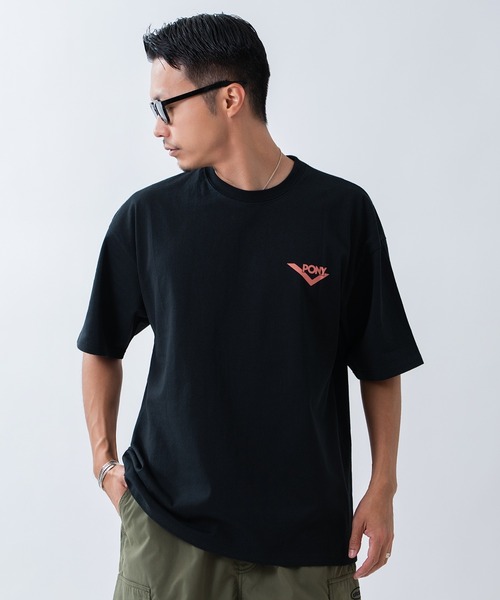 PONY(ポニー)の「【PONY】別注 プリント 半袖Tシャツ(Tシャツ/カットソー・メンズ・ブラック/ホワイト/ホワイト系/アイボリー/アイボリー系2/アイボリー系/ライトグレー系1/ブラック系2/ブラック系1/ブラック系/ホワイト系2/ホワイト系1・SMALL/MEDIUM/X-LARGE/LARGE)」の14枚目の写真