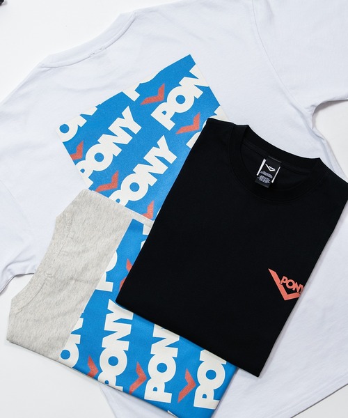 PONY(ポニー)の「【PONY】別注 プリント 半袖Tシャツ(Tシャツ/カットソー・メンズ・ブラック/ホワイト/ホワイト系/アイボリー/アイボリー系2/アイボリー系/ライトグレー系1/ブラック系2/ブラック系1/ブラック系/ホワイト系2/ホワイト系1・SMALL/MEDIUM/X-LARGE/LARGE)」の21枚目の写真