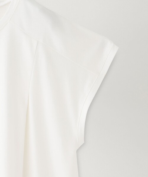 BIANCA(ビアンカ)の「【接触冷感】スムースポンチレースコンビカットソー(Tシャツ/カットソー・レディース・チャコールグレー/ホワイト/ブラウン/ブラック・38)」の14枚目の写真