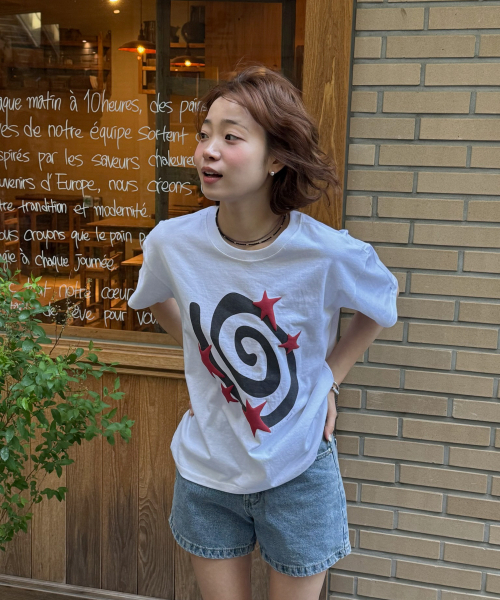 AMOU(アモウ)の「Molly Star half T-shirts WHITE(Tシャツ/カットソー・レディース・その他・3/2/1)」の9枚目の写真