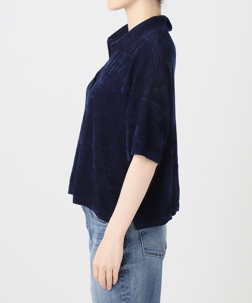 Spick & Span(スピックアンドスパン)の「R/NYモールヤーンポロシャツニット(ニット/セーター・レディース・ネイビー/カーキ・FREE)」の19枚目の写真