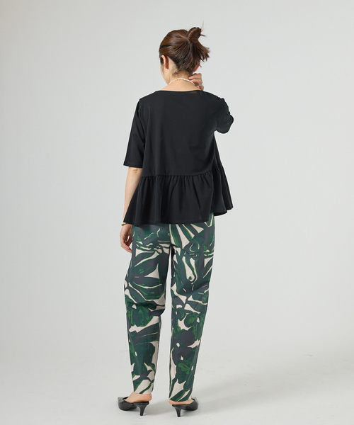 VERMEIL par iena(ヴェルメイユパーイエナ)の「Leaf print パンツ(その他パンツ・レディース・アイボリー・40/38/36)」の19枚目の写真