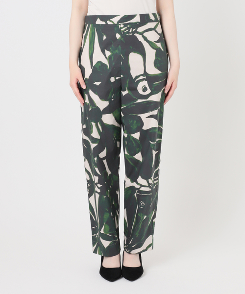 VERMEIL par iena(ヴェルメイユパーイエナ)の「Leaf print パンツ(その他パンツ・レディース・アイボリー・40/38/36)」の7枚目の写真