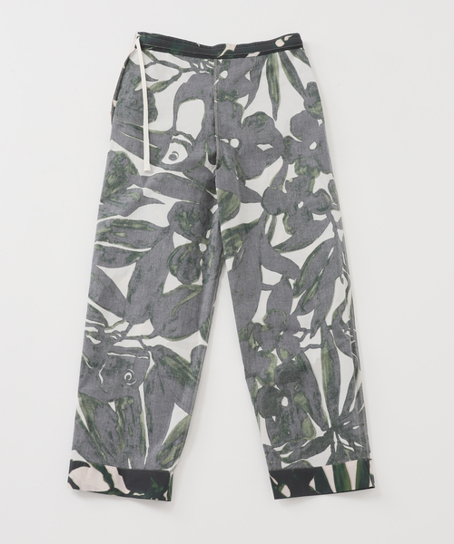 VERMEIL par iena(ヴェルメイユパーイエナ)の「Leaf print パンツ(その他パンツ・レディース・アイボリー・40/38/36)」の16枚目の写真