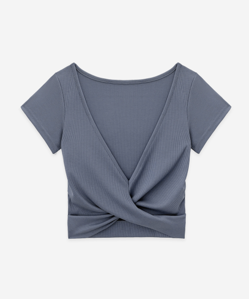 DEVIWEAR(デヴィウェア)の「リリースツイストショートスリーブ DEVI-T0158-ブルー(Tシャツ/カットソー・レディース・ブルー・MEDIUM/SMALL)」の11枚目の写真