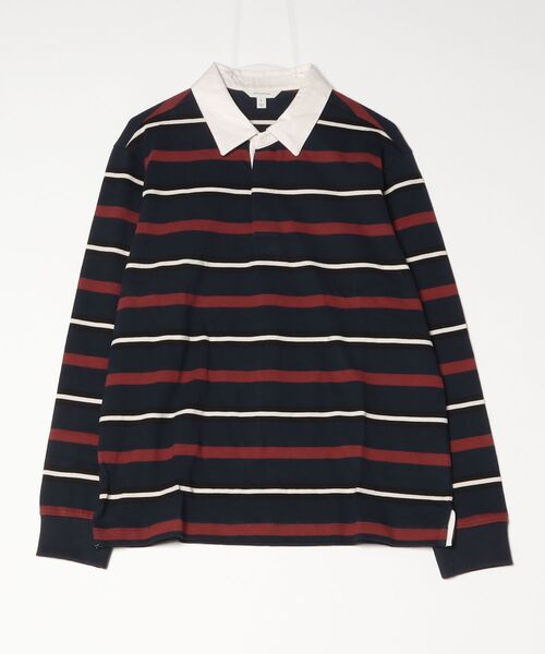 BANANA REPUBLIC FACTORY STORE（バナナリパブリック ファクトリーストア）の「BANANA REPUBLIC FACTORY STORE　　ラグビーポロシャツ（ポロシャツ・メンズ・ブラウン/ネイビー・S/M/L/XL）」の5枚目の写真