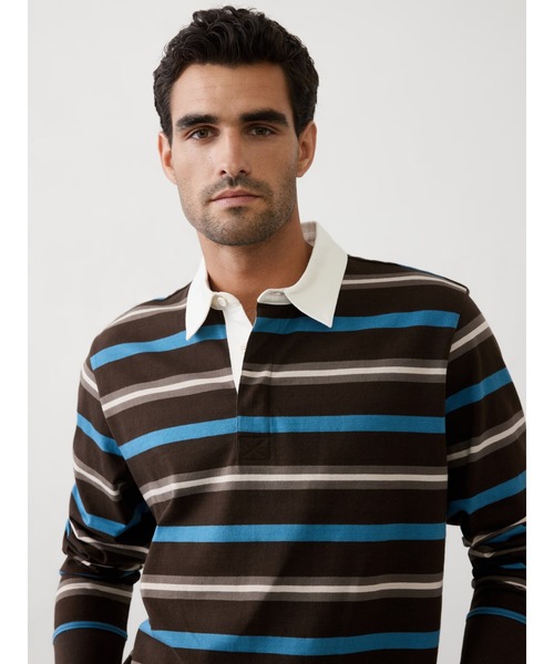 BANANA REPUBLIC FACTORY STORE（バナナリパブリック ファクトリーストア）の「BANANA REPUBLIC FACTORY STORE　　ラグビーポロシャツ（ポロシャツ・メンズ・ブラウン/ネイビー・S/M/L/XL）」の10枚目の写真