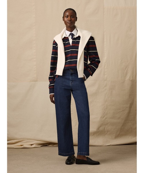 BANANA REPUBLIC FACTORY STORE（バナナリパブリック ファクトリーストア）の「BANANA REPUBLIC FACTORY STORE　　ラグビーポロシャツ（ポロシャツ・メンズ・ブラウン/ネイビー・S/M/L/XL）」の6枚目の写真