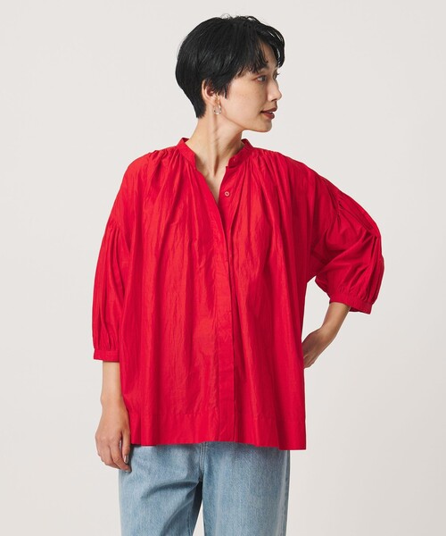 UNITED ARROWS(ユナイテッドアローズ)の「インディア ボイル ブラウス(シャツ/ブラウス・レディース・レッド/ブラック・FREE)」の2枚目の写真