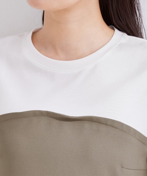 OPAQUE.CLIP(オペークドットクリップ)の「ビスチェドッキングカットソー【洗濯機OK】(Tシャツ/カットソー・レディース・ナチュラル/ブラウン系その他/ブラック・40/38/42)」の19枚目の写真