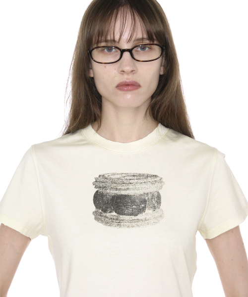 PARTIMENTO WOMEN（パルティメントウィメン）の「デザートエディションティー_クリーム（Tシャツ/カットソー・レディース・その他・SMALL/MEDIUM）」の2枚目の写真