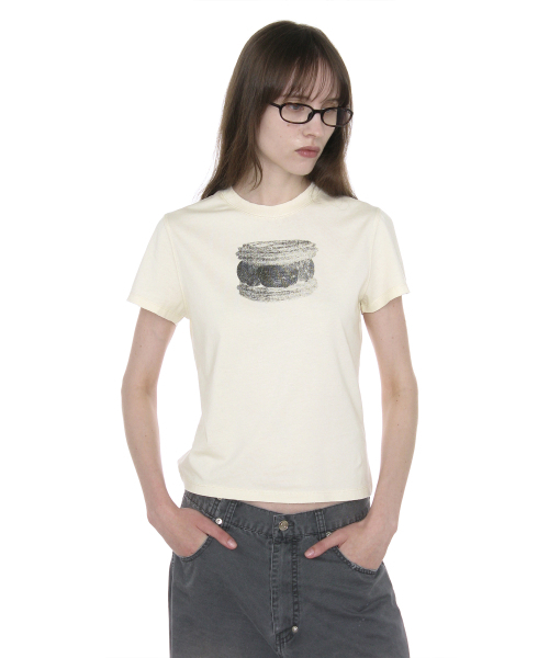 PARTIMENTO WOMEN（パルティメントウィメン）の「デザートエディションティー_クリーム（Tシャツ/カットソー・レディース・その他・SMALL/MEDIUM）」の4枚目の写真