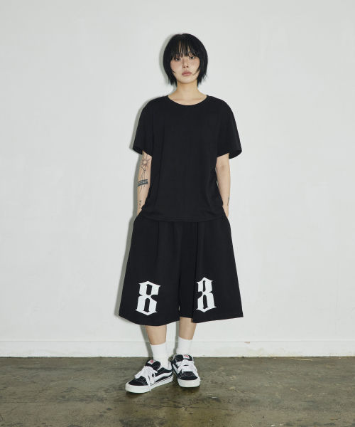 SCALLYWAG（スカリーワグ）の「ダブルエイト バミューダスウェットショーツ[ブラック]（その他パンツ・レディース・その他・LARGE/MEDIUM）」の5枚目の写真