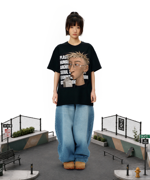 LAUGHER(ラファー)の「プラスチックヒューマンTシャツ - ブラック(Tシャツ/カットソー・レディース・ブラック・MEDIUM/LARGE/X-LARGE)」の9枚目の写真