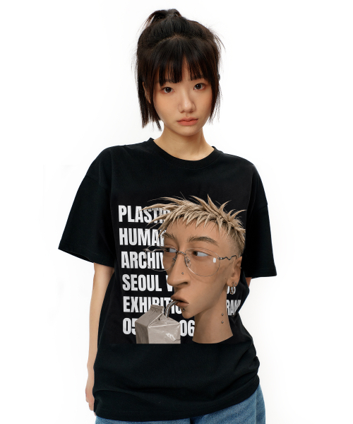 LAUGHER(ラファー)の「プラスチックヒューマンTシャツ - ブラック(Tシャツ/カットソー・レディース・ブラック・MEDIUM/LARGE/X-LARGE)」の12枚目の写真