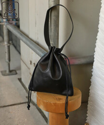 Firsthand（ファーストハンド）の「Firsthand ファーストハンド Drawstring Leather Handbag   ワンハンドル 巾着ハンドバッグ   牛革   撥水レザー（ショルダーバッグ）」