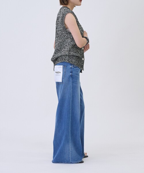 Healthy denim（ヘルシーデニム）の「【Healthy DENIM/ヘルシーデニム】 Wild Ginger Midrise / ワイルドジンジャーミッドライズ　フレアデニムパンツ（デニムパンツ・レディース・ブルー・34/36/32）」の10枚目の写真