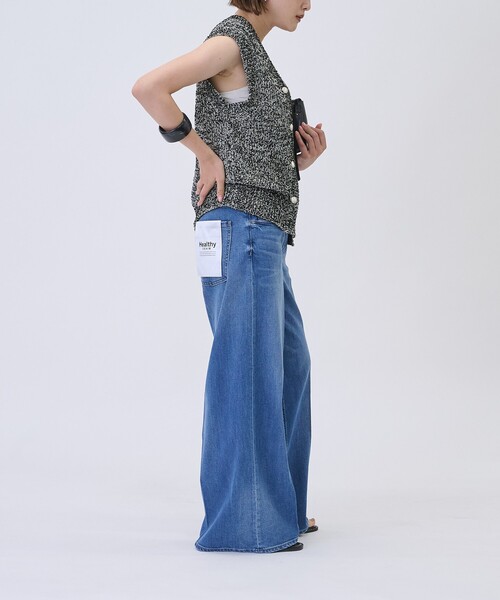 Healthy denim（ヘルシーデニム）の「【Healthy DENIM/ヘルシーデニム】 Wild Ginger Midrise / ワイルドジンジャーミッドライズ　フレアデニムパンツ（デニムパンツ・レディース・ブルー・34/36/32）」の11枚目の写真