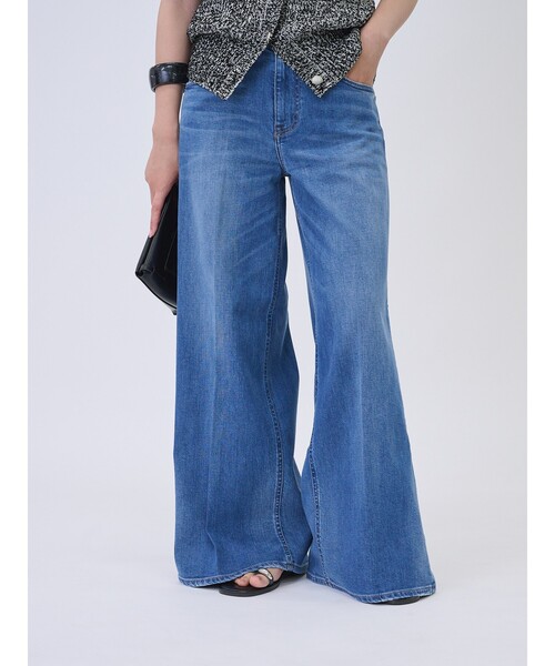 Healthy denim（ヘルシーデニム）の「【Healthy DENIM/ヘルシーデニム】 Wild Ginger Midrise / ワイルドジンジャーミッドライズ　フレアデニムパンツ（デニムパンツ・レディース・ブルー・34/36/32）」の12枚目の写真
