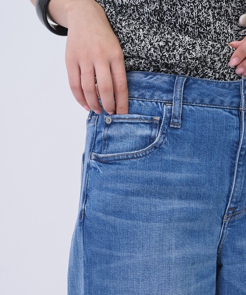 Healthy denim（ヘルシーデニム）の「【Healthy DENIM/ヘルシーデニム】 Wild Ginger Midrise / ワイルドジンジャーミッドライズ　フレアデニムパンツ（デニムパンツ・レディース・ブルー・34/36/32）」の4枚目の写真