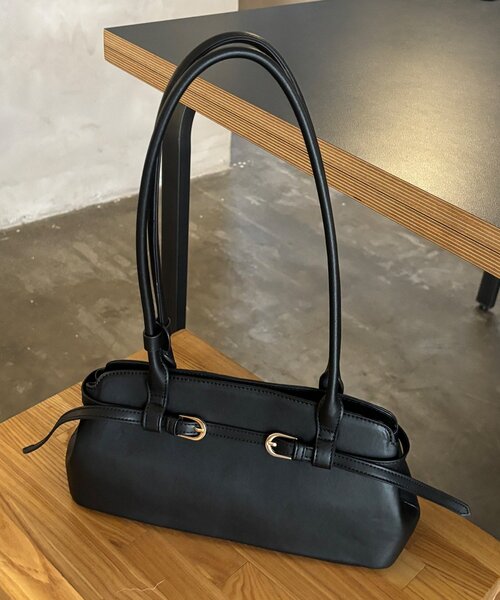 DouDou（ドゥドゥ）の「【REI企画】バックルロングショルダーバッグ（トートバッグ・レディース・ダークブラウン/ブラック・FREE）」の17枚目の写真