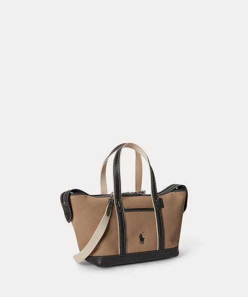 POLO RALPH LAUREN(ポロ ラルフ ローレン)の「コットン キャンバス ミニ ショッパー トート(トートバッグ・レディース・ホワイト・ONE)」の10枚目の写真
