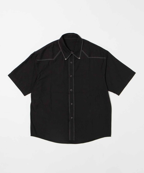 Figments(フィグメンツ)の「ステッチメタルボタンシャツ(シャツ/ブラウス・レディース・ブラック・LARGE/MEDIUM)」の9枚目の写真