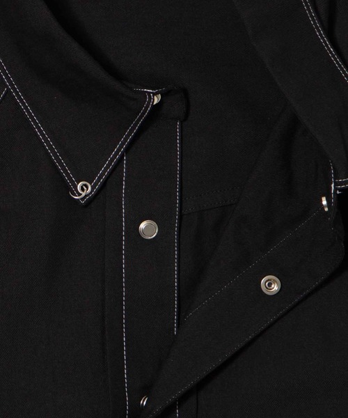Figments(フィグメンツ)の「ステッチメタルボタンシャツ(シャツ/ブラウス・レディース・ブラック・LARGE/MEDIUM)」の8枚目の写真