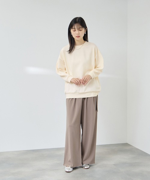 Mac-House(マックハウス)の「【Free Nature/フリーネイチャー】ふくれジャガードプルオーバー(Tシャツ/カットソー・レディース・アイボリー/ブルー系/ブラック・M/XL/L)」の11枚目の写真