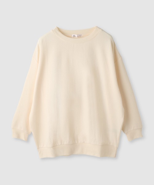 Mac-House(マックハウス)の「【Free Nature/フリーネイチャー】ふくれジャガードプルオーバー(Tシャツ/カットソー・レディース・アイボリー/ブルー系/ブラック・M/XL/L)」の17枚目の写真