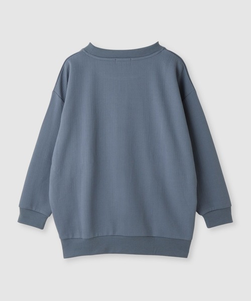 Mac-House(マックハウス)の「【Free Nature/フリーネイチャー】ふくれジャガードプルオーバー(Tシャツ/カットソー・レディース・アイボリー/ブルー系/ブラック・M/XL/L)」の19枚目の写真