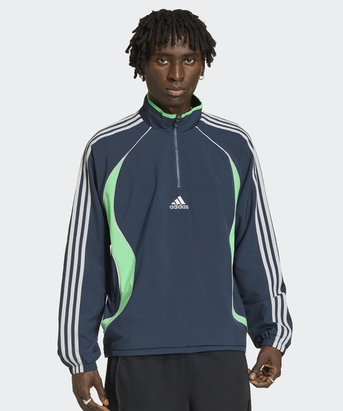 adidas(アディダス)の「チームガイスト ハーフジップ スウェットシャツ / ハーフジップ / アディダスオリジナルス adidas Originals(スウェット・メンズ・ブルー・XX-LARGE/3XL/LARGE/MEDIUM/SMALL/X-LARGE/X-SMALL)」の1枚目の写真