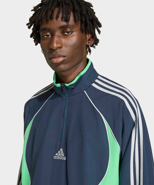adidas(アディダス)の「チームガイスト ハーフジップ スウェットシャツ / ハーフジップ / アディダスオリジナルス adidas Originals(スウェット・メンズ・ブルー・XX-LARGE/3XL/LARGE/MEDIUM/SMALL/X-LARGE/X-SMALL)」の4枚目の写真