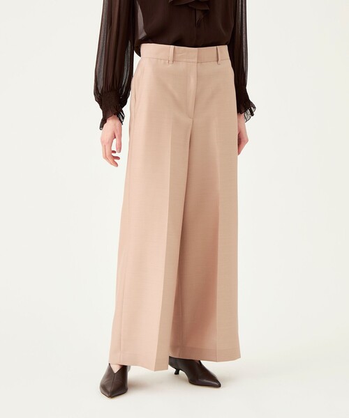 BALLSEY(ボールジィ)の「Diana タックレスワイドパンツ(その他パンツ・レディース・ダークブラウン/ライトピンク・36/34)」の4枚目の写真