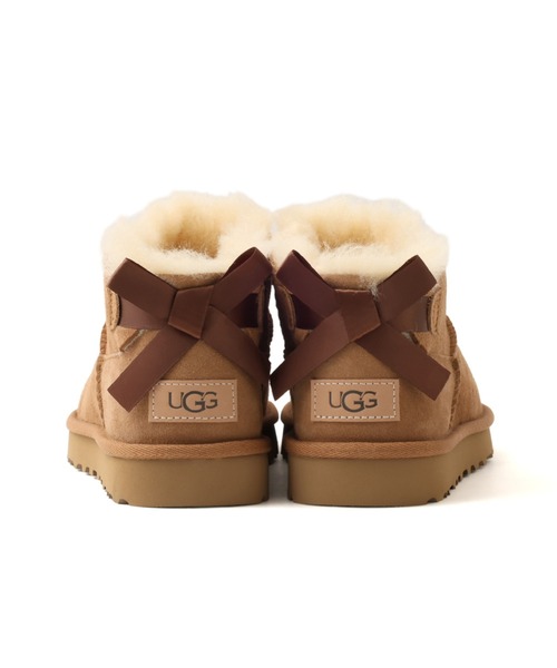 UGG(アグ)の「UGG W ULTRA MINI BAILEY BOW / アグ ウルトラ ミニ ベイリー ボウ(ブーツ・レディース・ブラウン・25.0cm/24.0cm/23.0cm/22.0cm)」の2枚目の写真