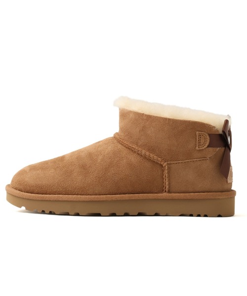 UGG(アグ)の「UGG W ULTRA MINI BAILEY BOW / アグ ウルトラ ミニ ベイリー ボウ(ブーツ・レディース・ブラウン・25.0cm/24.0cm/23.0cm/22.0cm)」の4枚目の写真