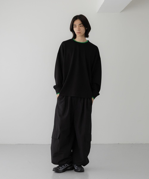 LOWRYS FARM(ローリーズファーム)の「【LFM(U)】TRPUワイドクルーネックTLS 1074429(Tシャツ/カットソー・メンズ・ホワイト/ブラック/その他1/その他2・MEDIUM/SMALL/LARGE)」の16枚目の写真