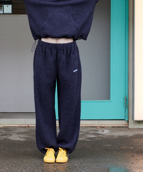 GREEN BUTTER(グリーンバター)の「TEDDY WOOL PANTS(スウェットパンツ・レディース・ブルー/ブラウン/ベージュ・FREE)」の3枚目の写真