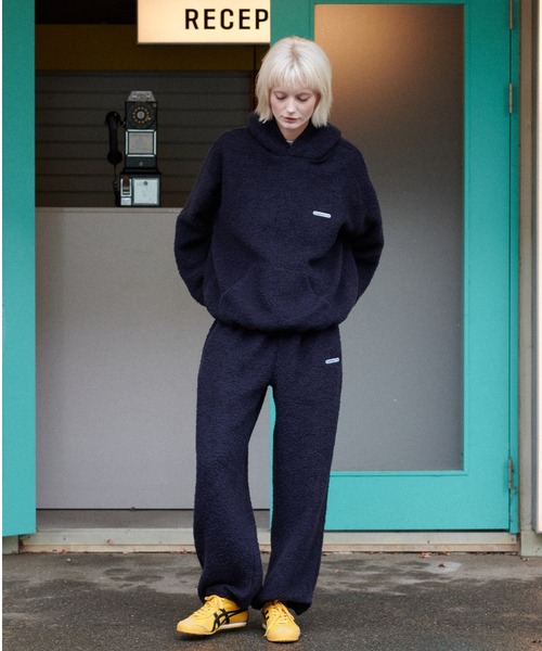 GREEN BUTTER(グリーンバター)の「TEDDY WOOL PANTS(スウェットパンツ・レディース・ブルー/ブラウン/ベージュ・FREE)」の15枚目の写真
