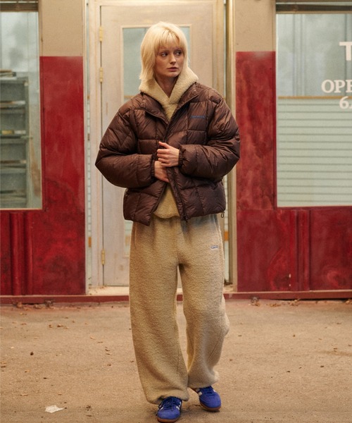 GREEN BUTTER(グリーンバター)の「TEDDY WOOL PANTS(スウェットパンツ・レディース・ブルー/ブラウン/ベージュ・FREE)」の13枚目の写真