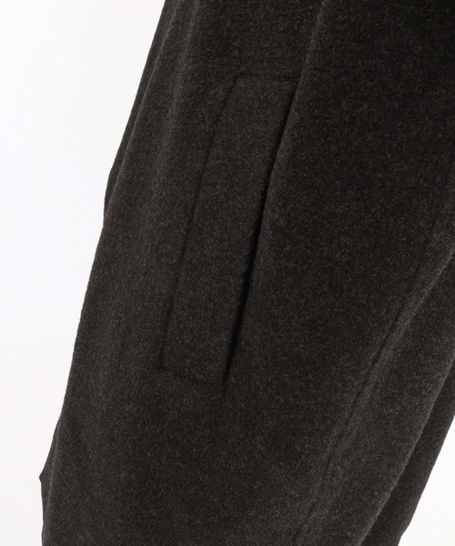 ANGENEHM（アンゲネーム）の「mj11786-Wool Sliver × Shaggy Panel Soutien Collar Coat ステンカラーコート(AG07-013acg)（ステンカラーコート・メンズ・ブラウン/チャコール/ブラック・S/M/L）」の10枚目の写真