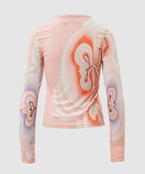 YOHEI OHNO(ヨウヘイオオノ)の「Graphic Mesh Velour Top(Tシャツ/カットソー・レディース・A/D/B/C・36)」の11枚目の写真