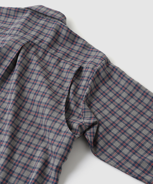 MATSUFUJI(マツフジ)の「MATSUFUJI / マツフジ VINTAGE FABRIC UTILITY SHIRT(シャツ/ブラウス・メンズ・チャコールグレー・3/2)」の5枚目の写真