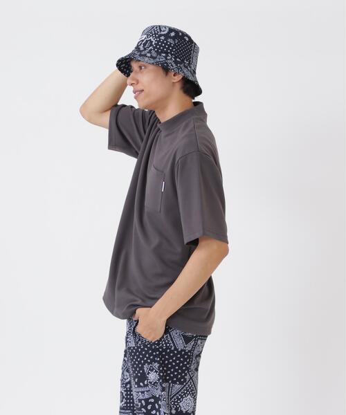 Jack Bunny!!(ジャックバニー)の「タックリバー半袖モックネックカットソー(Tシャツ/カットソー・メンズ・ネイビー/ホワイト/グレー・LARGE/X-LARGE/MEDIUM)」の12枚目の写真