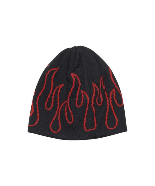 HYSTERIC GLAMOUR(ヒステリックグラマー)の「FIRE HYSTERIC ビーニー(ニットキャップ/ビーニー・メンズ・イエロー/ブラック/ホワイト・FREE)」の6枚目の写真